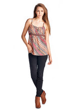 Urban Love Floral Printed Lace Tank - WholesaleClothingDeals - 2