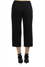 Women's Larry Levine Crop Stretch Pants with Double Buttons