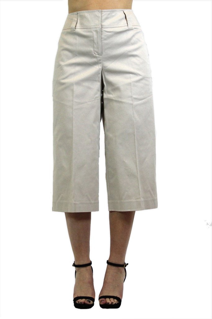 Women's Larry Levine Crop Stretch Pants