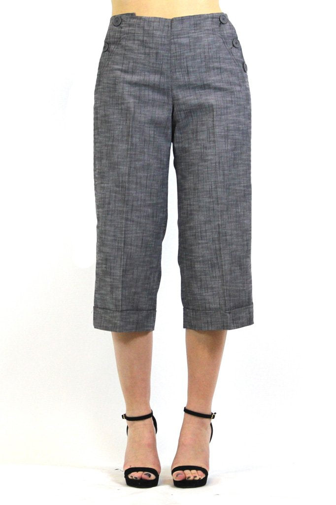 Women's Larry Levine Stretch Crop Pants