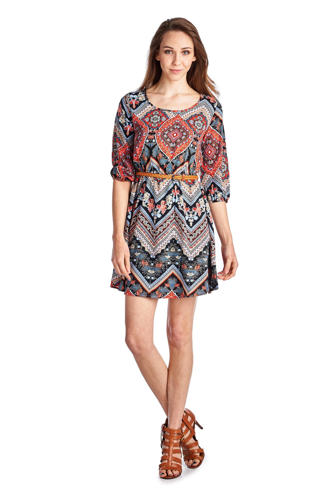 Urban Love Belted Tunic Dress