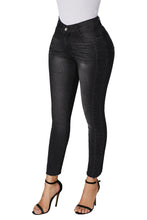 Black Wash Triple Seam Detail Ankle Jeans