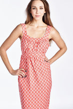 Christine V Printed Tie-Back Linen Dress - WholesaleClothingDeals - 5