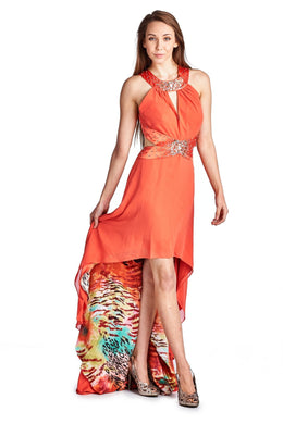 Ignite Embellished High Low Evening Gown - WholesaleClothingDeals - 1