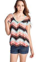 Urban Love Short Sleeve Shirred Front Top with Bow Back Detail