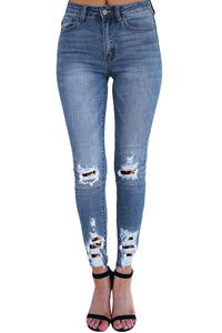 Let's Talk Leopard Skinny Jeans