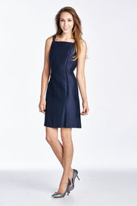 Helen Blake Sleeveless Square Neck Midi Dress 