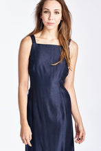 Helen Blake Sleeveless Square Neck Midi Dress 