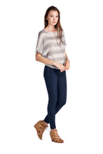 Urban Love Stripe Boat Neck Top