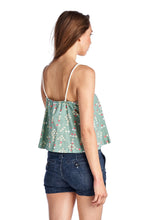 Urban Love Aztec Printed Jersey Crochet Tank