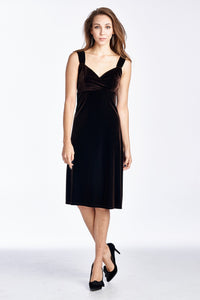 Tiana B. Velvet Strap Evening Dress - WholesaleClothingDeals - 1