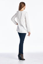 Urban Love Long Sleeve Button-Front Top - WholesaleClothingDeals - 3