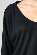 Urban Love Long Sleeve Jersey V-Neck Top - WholesaleClothingDeals - 4