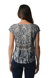 Urban Love Printed Jersey Top - WholesaleClothingDeals - 11