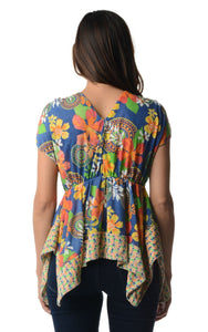 Urban Love Floral Printed Flutter Top - WholesaleClothingDeals - 7