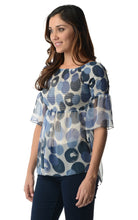 Urban Love Spot Printed Chiffon Smocked Top - WholesaleClothingDeals - 6