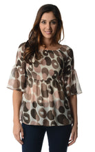 Urban Love Spot Printed Chiffon Smocked Top - WholesaleClothingDeals - 9