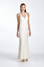 Ignite Bow Detail V-Neck Evening Dress 