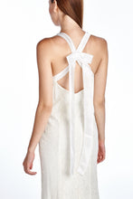 Ignite Bow Detail V-Neck Evening Dress 