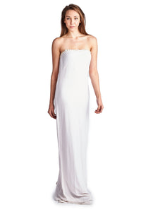 Roberta Strapless Pearl Detail Evening Gown - WholesaleClothingDeals - 1