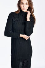 Say What? Cable Knit Turtle Neck Sweater Dress - WholesaleClothingDeals - 5