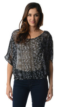 Derek Heart Printed Chiffon Loose Top -  - 1