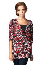 Women's Abstract Printed Surplice Top