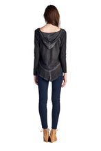 Urban Love Long Sleeve Hooded Vintage Wash Top