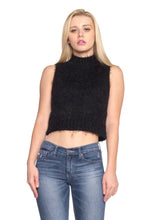 Women's Turtle Neck Sleeveless Crop Top