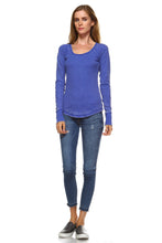 Women's Long Sleeve Thermal Mineral Wash Tops