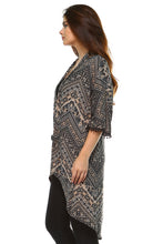 Women's Printed Open Front Cardigan