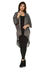 Women's Printed Open Front Cardigan