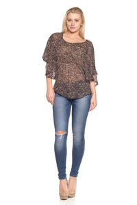 Women's Printed Chiffon Blouse