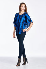 Christine V Wide Stripe Cape Sleeve Top - WholesaleClothingDeals - 4