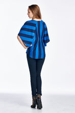 Christine V Wide Stripe Cape Sleeve Top - WholesaleClothingDeals - 5