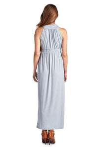 Christine V Surplice Smocked Maxi Dress - WholesaleClothingDeals - 11