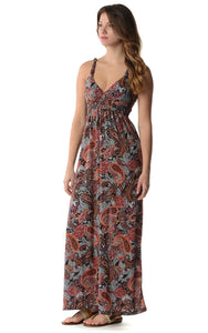 Christine V Braided Strap Printed Maxi Dress 