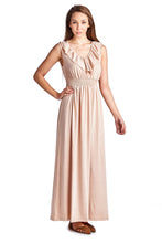 Christine V Empire Waist Smocked Maxi Dress 