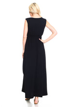 Women's Empire Waist Smocked Maxi Dress
