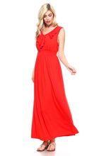 Women's Empire Waist Smocked Maxi Dress