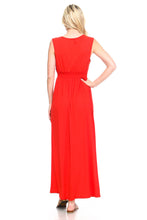 Women's Empire Waist Smocked Maxi Dress