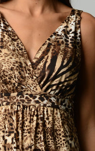 Christine V Animal Print Maxi Dress - WholesaleClothingDeals - 4