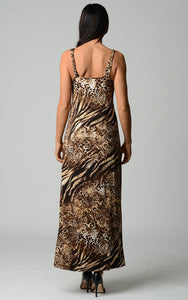 Christine V Animal Print Maxi Dress - WholesaleClothingDeals - 3