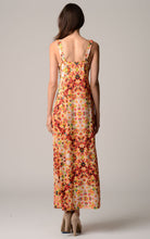 Urban Love V-Neck Printed Jersey Empire Waist Maxi Dress 