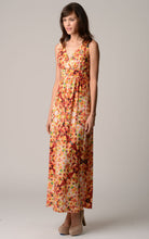 Urban Love V-Neck Printed Jersey Empire Waist Maxi Dress 