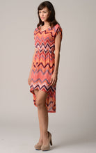 Christine V Printed Hi-Low Dress 