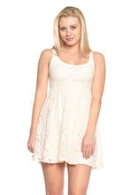 Women's Empire Waist Allover Lace Dress