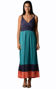 Women's Colorblock Maxi Dress