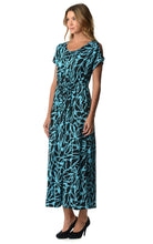 Christine V Cold Shoulder Printed Tie Waist Maxi Dress - WholesaleClothingDeals - 14