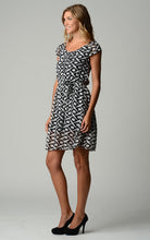 Christine V Printed Chiffon Sheath Dress 